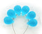 10x14mm Frosted aqua blue czech glass teardrop beads large briolette drop 6pc