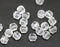 6mm Crystal clear cathedral Czech glass beads - 20Pc