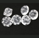 Crustal clear large fancy bicone Czech glass beads for jewelry making