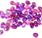 5x7mm Bright pink purple Czech glass teardrop beads - 50pc