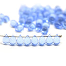 5x7mm Sapphire blue teardrops czech glass beads - 50pc