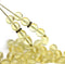 6mm Light yellow round druk czech glass beads, 40Pc