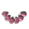 10x14mm Purple czech glass teardrops briolettes raindrop, 6pc
