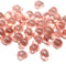 5x7mm Peach glass drops, czech teardrop beads, 50pc