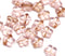 8mm Light pink with aventurine czech glass star beads, 20pc