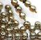 6mm Shiny crackle round druk czech glass beads, 40Pc