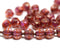 1.5mm hole Dark pink orange luster 6mm melon shape beads - 30pc