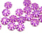 9mm Pink Czech glass daisy flower beads 20pc