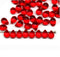 5x7mm Small red teardrops, czech glass beads, 50pc