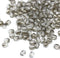 4x3mm Clear czech glass rice oval beads, silver coating - about 150pc