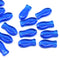 Blue czech glass fish beads 14x7mm, 20pc