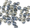 3x5mm Blue gray czech glass rondelle beads - 50pc