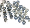 3x5mm Blue gray czech glass rondelle beads - 50pc