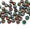 3x5mm Jewel colors czech glass beads mix, Picasso - 50Pc
