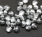 6mm Crystal clear silver coating czech glass round beads, 40Pc