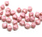 6mm Pink coated bicone Czech glass beads, 30Pc