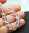 8mm Crystal clear round czech glass druk pressed beads AB finish, 20Pc