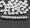 2x3mm Silver coating rondelle tiny czech glass spacers, 50Pc