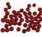 2x3mm Opaque red rondelle tiny czech glass spacers, 50Pc
