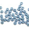 2x3mm Montana blue luster finish rondelle tiny czech glass spacers, 50Pc