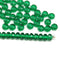 2x3mm Dark green rondelle tiny czech glass spacers, 50Pc