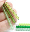 2x3mm Light green rondelle tiny czech glass spacers, 50Pc