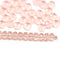 2x3mm Light pink rondelle tiny czech glass spacers, 50Pc
