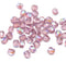 4mm Light purple AB finish czech glass fire polished beads, 50Pc