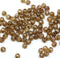 3mm Picasso brown melon shape glass beads, 5gr