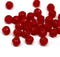 1.5mm hole red mixed 6mm melon shape beads - 30pc