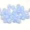 1.5mm hole blue 6mm melon shape beads with stripes - 30pc