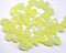 6x9mm Frosted yellow AB finish czech glass teardrop beads, 40pc