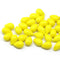6x9mm Bright yellow czech glass teardrop beads, 40pc