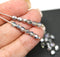 4mm Clear silver coating vitrail  Czech glass beads, 50Pc