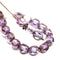 6mm Light purple Czech glass beads with luster, round cut, 20pc