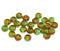 Woodland czech glass fire polished rondelle beads DIY jewelry