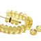 Light topaz czech glass fire polished rondelle beads DIY jewelry