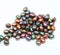 5x4mm Matte metallic beads mix czech glass rice beads jewelry making