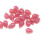 6x9mm Opal dark berry pink Czech glass drops - 20pc