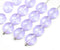 9x8mm Lilac flat oval wavy czech glass beads, 15Pc