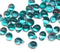 5x7mm Teal purple glass drops, czech teardrop beads, 50pc