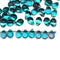 5x7mm Teal purple glass drops, czech teardrop beads, 50pc