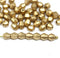 5mm Metallic gold bicone beads Czech glass fire polished 50pc