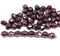 5mm Purple copper bicone beads Czech glass fire polished 50pc