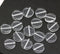 12mm Crystal clear coin czech glass beads, round tablet shape pressed beads, 15Pc