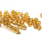 4mm Light topaz luster czech glass beads fire polished - 50Pc