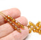 4mm topaz luster czech glass beads fire polished - 50Pc