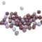 4mm Purple lavender czech glass fire polished beads luster - 50Pc