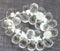 40pc Crystal clear czech glass teardrop beads - 6x9mm