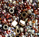 Toho seed beads mix - Ocha Bronze 3205, rocailles, glass beads, 10g